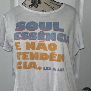 Spanish Text Print Cotton Women’s T-shirt